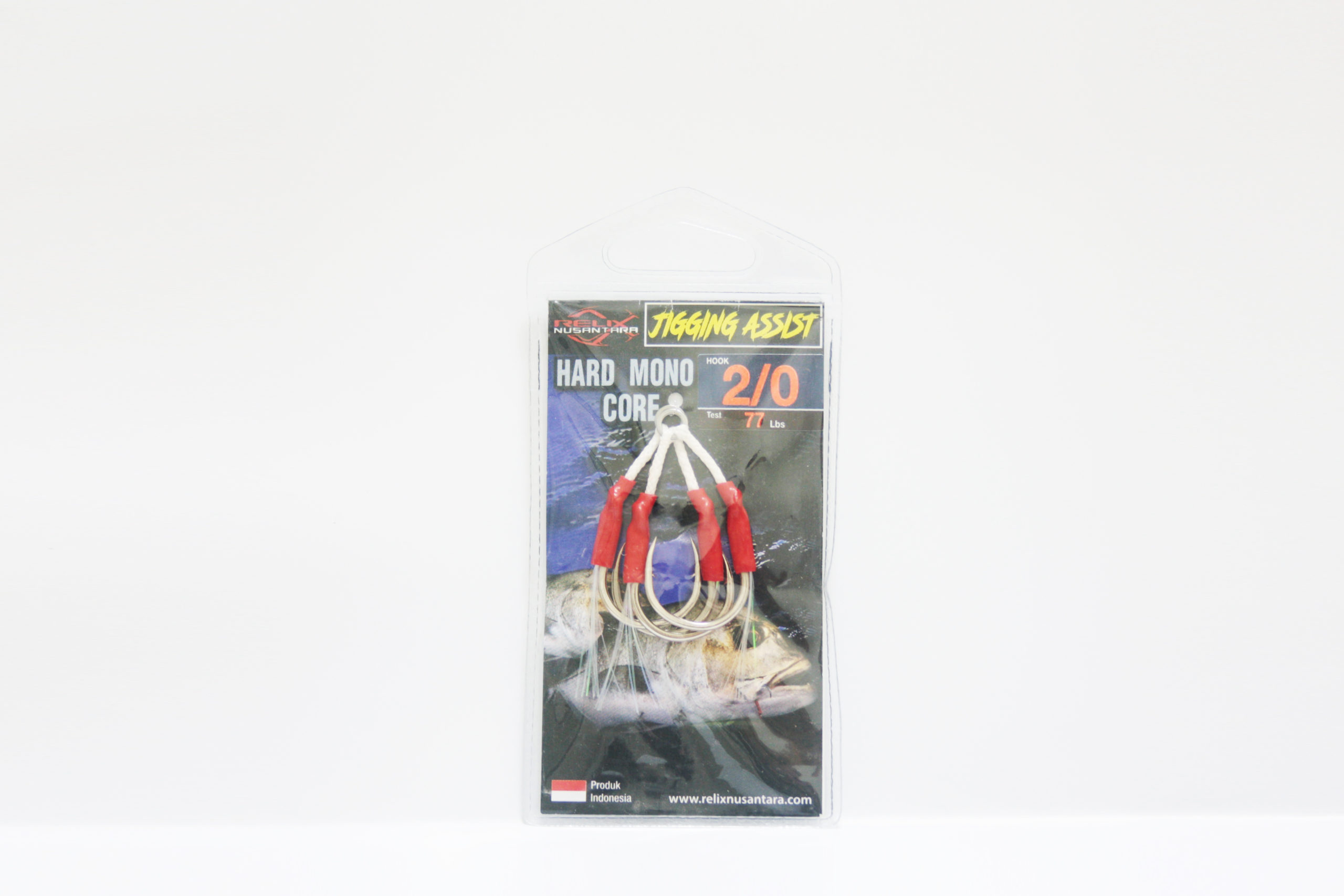 JIGGING ASSIST DOUBLE WITH TINSEL, HARD MONO CORE - Gambar 2