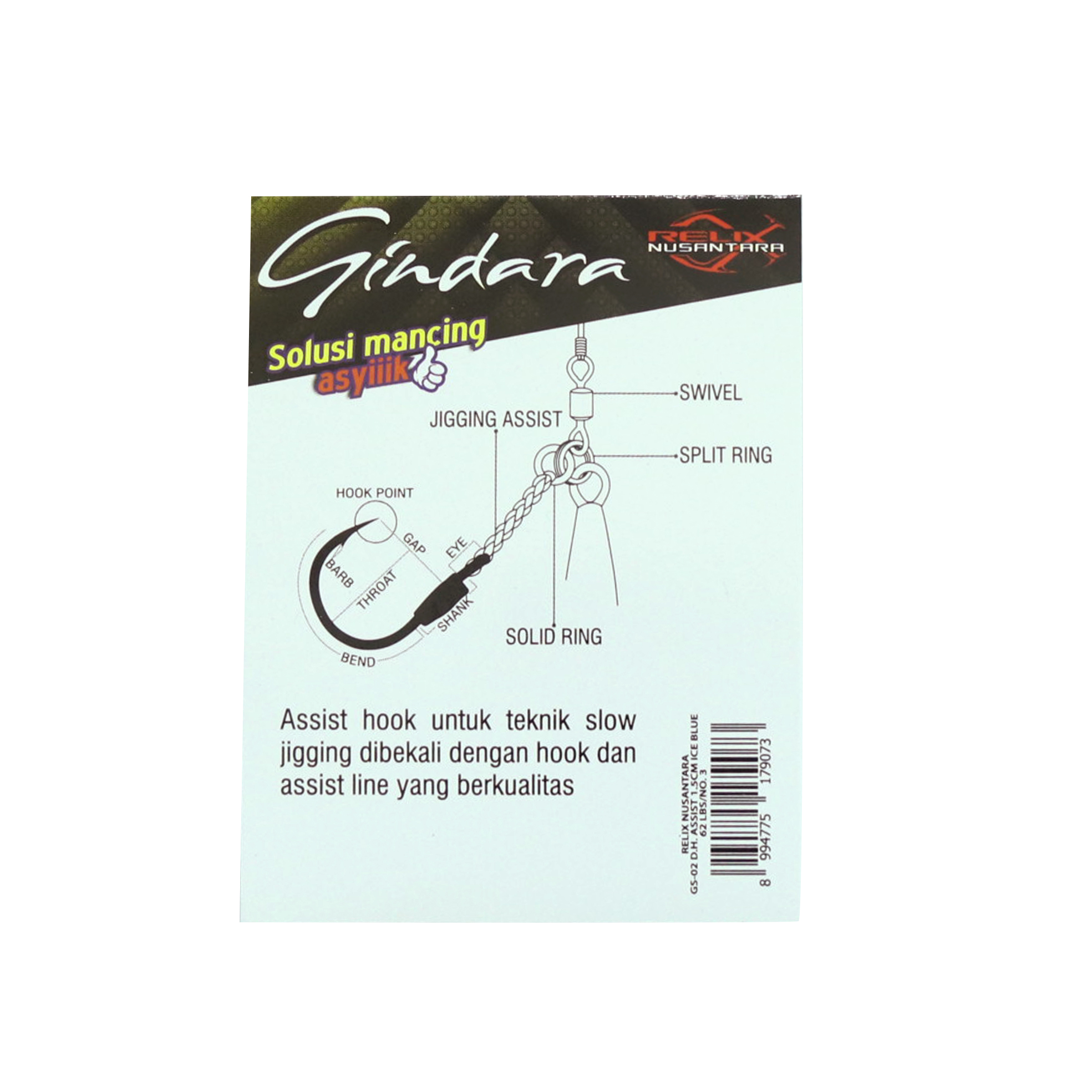 GINDARA SLOW JIGGING ASSIST HOOK - Gambar 5